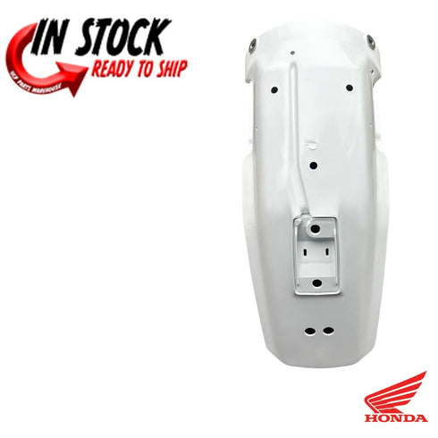 HONDA REAR FENDER PLASTIC MUD GUARD 1993-2024 XR650L OEM ROSS WHITE GENUINE